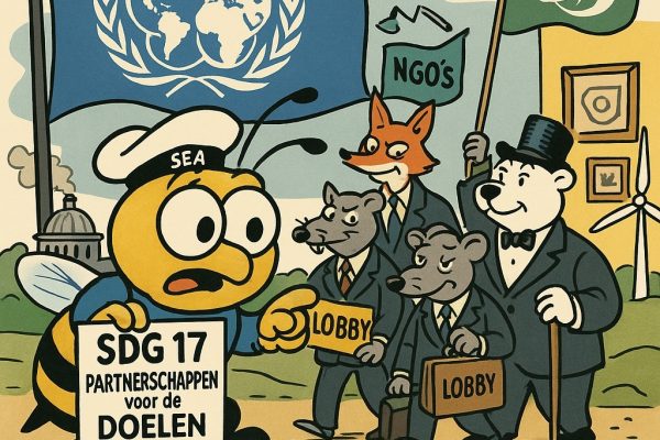 SDG 17: Alle neuzen dezelfde kant op, of de wereld onder één vlag?