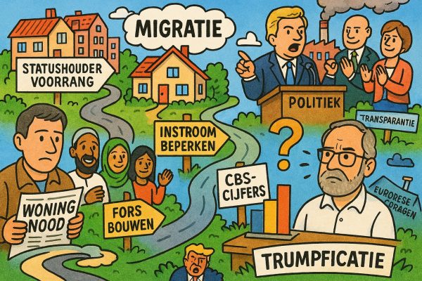 “De democratie glipt ons door de vingers”: Hoe een getal discussie uitgroeit tot het verhaal van een land. Jan van de Beek tijdens een podcast over migratie, woningnood en democratie, waarin hij uitlegt hoe migratiecijfers en woningtoewijzing samenhangen.