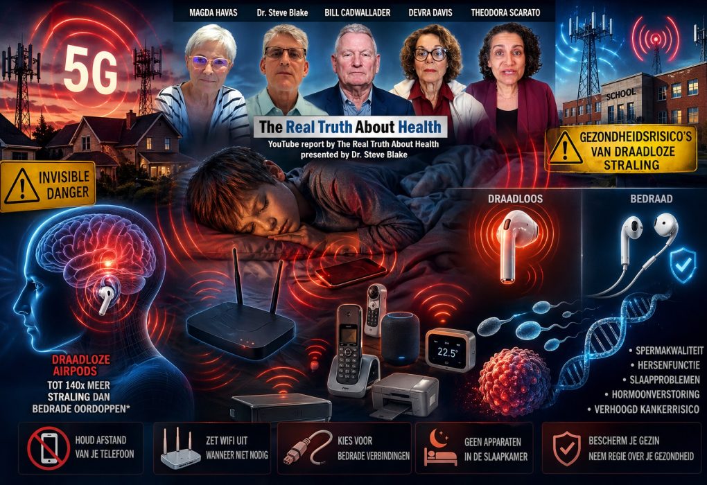 5G-straling, wifi en AirPods als gezondheidsrisico volgens experts uit The Real Truth About Health.