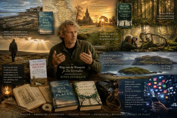 Rypke Zeilmaker bespreekt natuur, aandacht, vrijheid en wildernis in boekencolumn over Robert Macfarlane en Roger Deakin