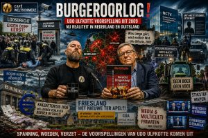 Dramatische thumbnail over protesten in Loosdrecht, waarschuwingen van Udo Ulfkotte en groeiende maatschappelijke spanningen rond asielopvang, veiligheidsbeleid en burgerprotest in Nederland.