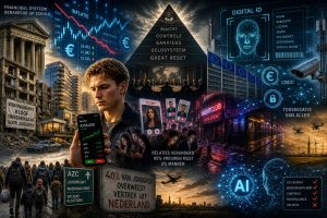Cinematische analyse van De Nieuwe Wereld waarin Marlies Dekkers en Mees Wijnants spreken over het financiële systeem, inflatie, woningmarktcrisis, massaimmigratie, digitale controle en de toekomst van Nederland.