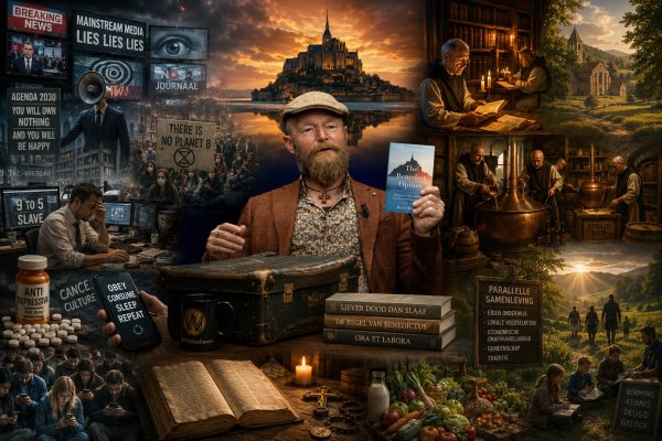 Rypke Zeilmaker bij Cafe Weltschmerz over moderniteit, parallelle samenlevingen, Benedictijnse tradities en de strijd tegen de moderne massasamenleving.