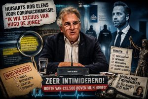 Huisarts Rob Elens tijdens verhoor bij de coronacommissie over hydroxychloroquine, inspectieonderzoeken en zijn conflict met voormalig minister Hugo de Jonge.