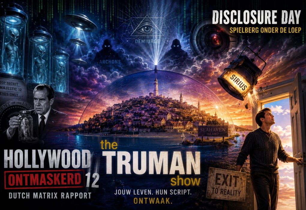 Hollywood Ontmaskerd 12 met Disclosure Day en The Truman Show: symboliek, UFO's, gnostiek, The Matrix, bewustwording en de zoektocht naar waarheid.