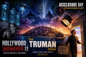 Hollywood Ontmaskerd 12 met Disclosure Day en The Truman Show: symboliek, UFO's, gnostiek, The Matrix, bewustwording en de zoektocht naar waarheid.