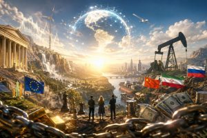 Marlies Dekkers, Jelle van Baardewijk en Ad Verbrugge bespreken de wereldwijde financiële spanningen, kunstmatige intelligentie, de schuldencrisis, de rol van de dollar als geopolitiek wapen, sociale media, pensioenen, energieproblemen en de verschuivende wereldorde tijdens Nieuws van de Week van De Nieuwe Wereld.