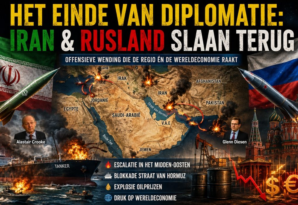Alastair Crooke waarschuwt dat Iran en Rusland diplomatie hebben opgegeven en kiezen voor escalatie, met gevolgen voor het Midden-Oosten, de oliehandel, de Straat van Hormuz en de wereldeconomie.