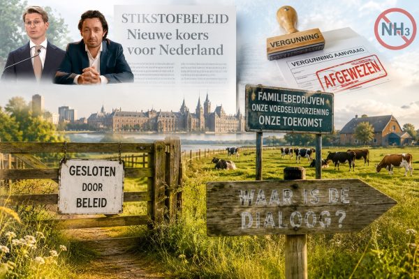 Boeren, landbouwminister Jaimi van Essen, stikstofbeleid, weilanden, Tweede Kamer, vergunningen en Nederlandse landbouw symboliseren de maatschappelijke discussie over stikstof, natuurbeleid, familiebedrijven en de toekomst van het platteland.