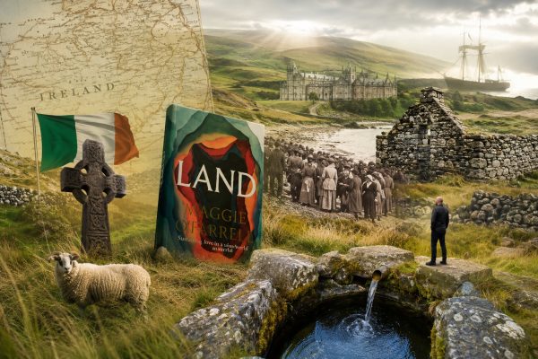 Rypke Zeilmaker bespreekt de roman Land van Maggie O’Farrell tegen de achtergrond van de Ierse hongersnood, Britse overheersing, culturele uitwissing, landonteigening en de historische transformatie van Ierland tijdens de Great Famine.