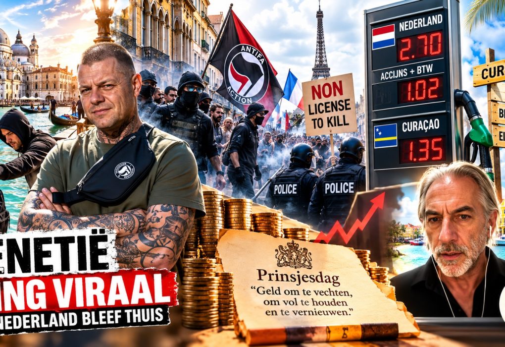 Venetië ging viraal, Nederland bleef thuis – Tom van den Heuvel, Europese stadsbeelden, protesten, politieoptreden, brandstofprijzen, Prinsjesdag, Curaçao en het thema begrenzing in één cinematografisch nieuwsbeeld.